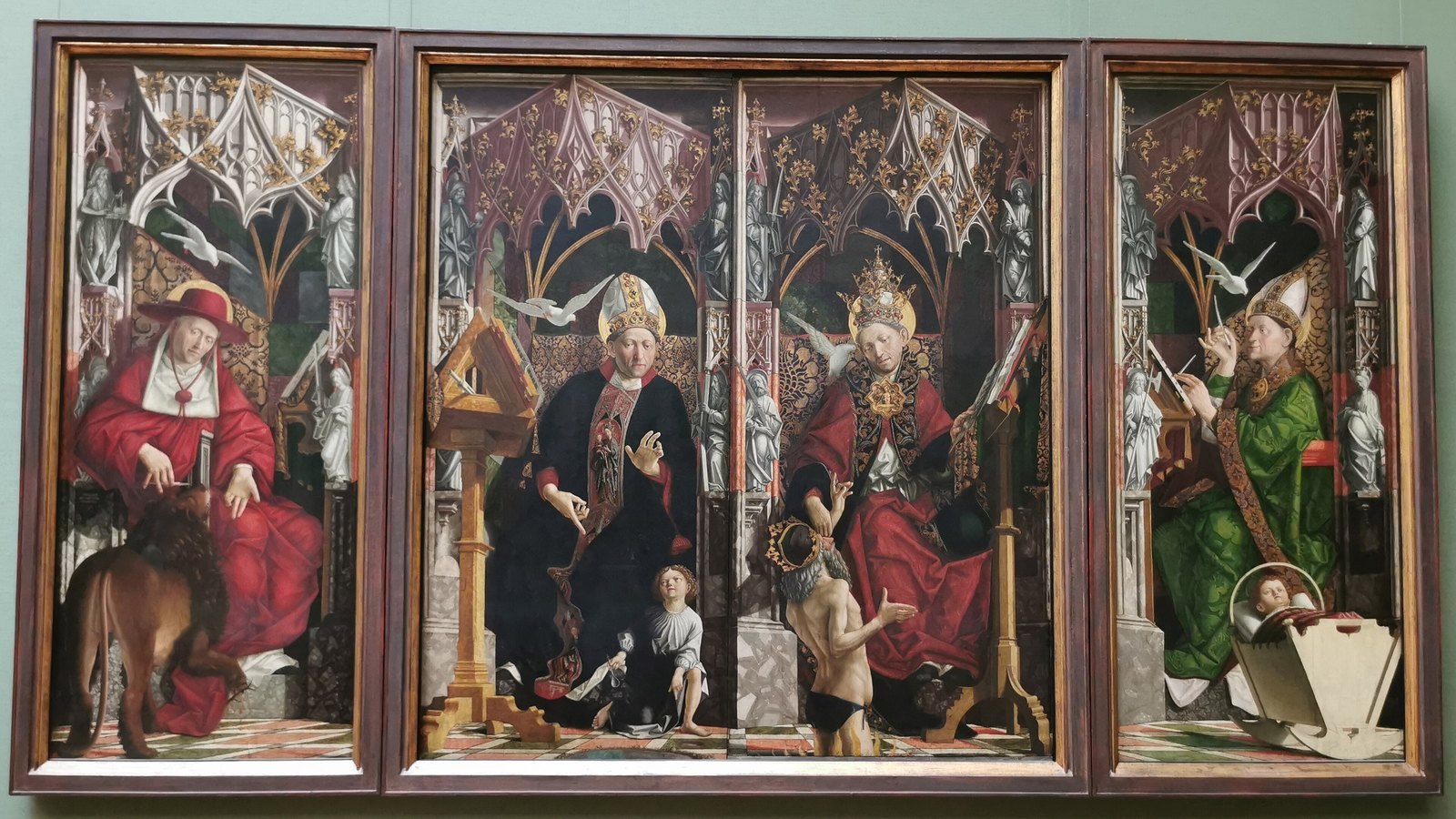 Altare dei Padri della Chiesa di Michael Pacher, con quattro Dottori della Chiesa latini