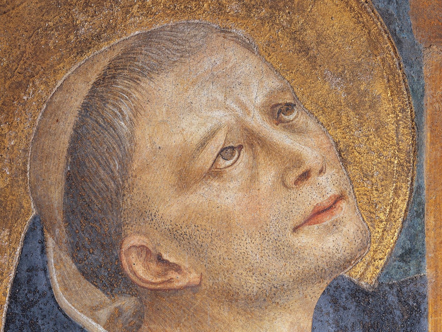 San Domenico, fondatore dell'Ordine domenicano, in un affresco del Beato Angelico nel chiostro di Sant'Antonino a San Marco (Firenze)