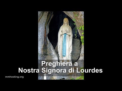 Preghiere dei fedeli per la Madonna di Lourdes.
